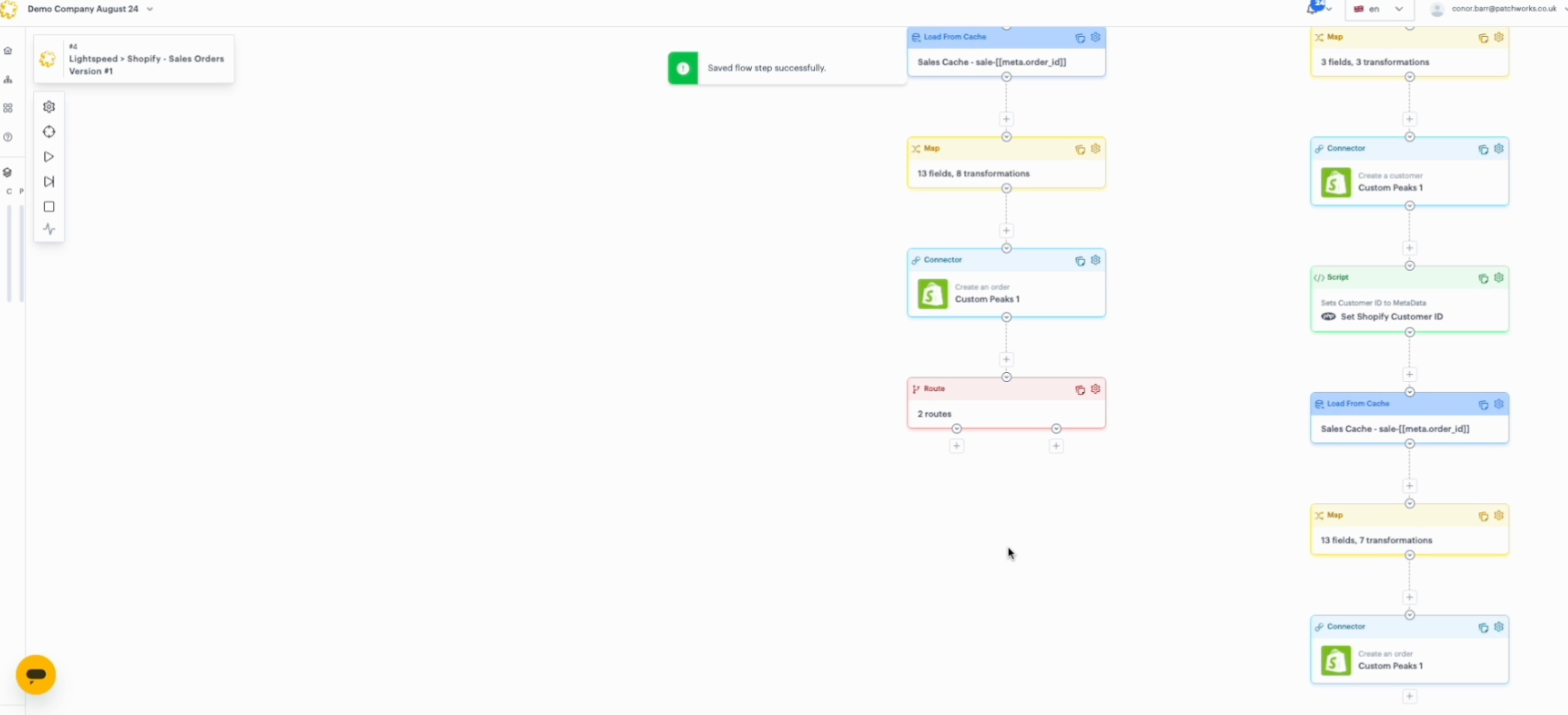 Integrating Shopify, Netsuite, Lightspeed, Peoplevox and Gorgias in 10 minutes with Patchworks